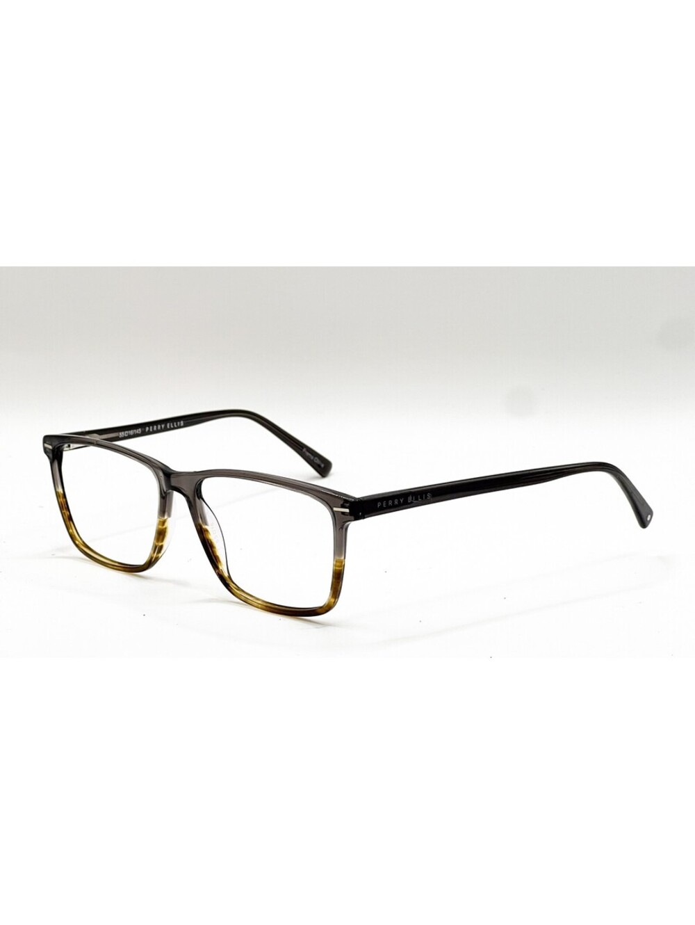 Perry Ellis Pe 394-2 Blue Brown Horn Fade Authentic Eyeglass Frames 55-16